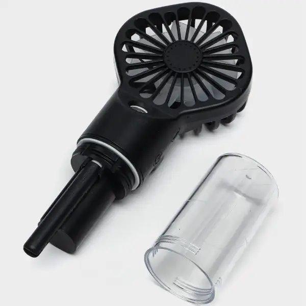 Вентилятор ручной Gand held spray fan с увлажнителем воздуха/4 режима работы Черный - фото 3