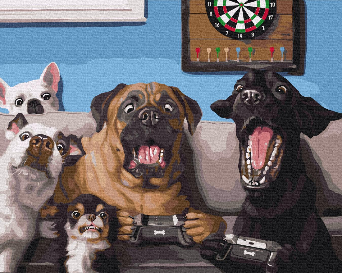 Картина по номерам Brushme Геймеры 40x50 см (BS53476)