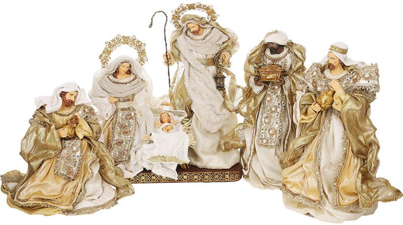 Композция дееоративная Вертеп 6 шт. 41 см