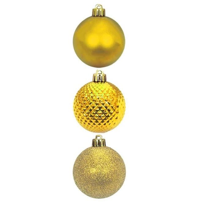 Набор пластиковых новогодних шаров Flora 16 шт. d 6 см (43157)