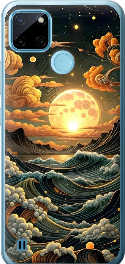 Чехол на Realme C25Y Арт волны (6332t-2553-42517)