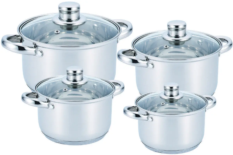 Набор кастрюль Benson BN-210 8 пр.