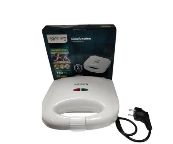 Бутербродница сэндвичница электрическая с антипригарным покрытием Rainberg RB 5405 750 Вт