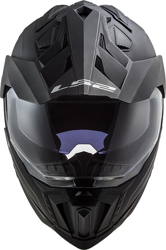 Мотошлем LS2 MX701 EXPLORER SOLID 2XL Matt Black (20153) - фото 2