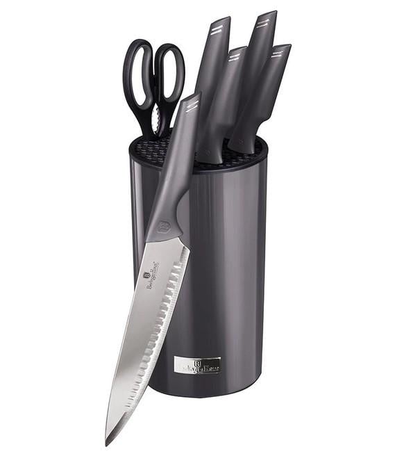 Набір ножів Berlinger Haus Metallic Line Carbon Pro Edition з підставкою 7 пр.