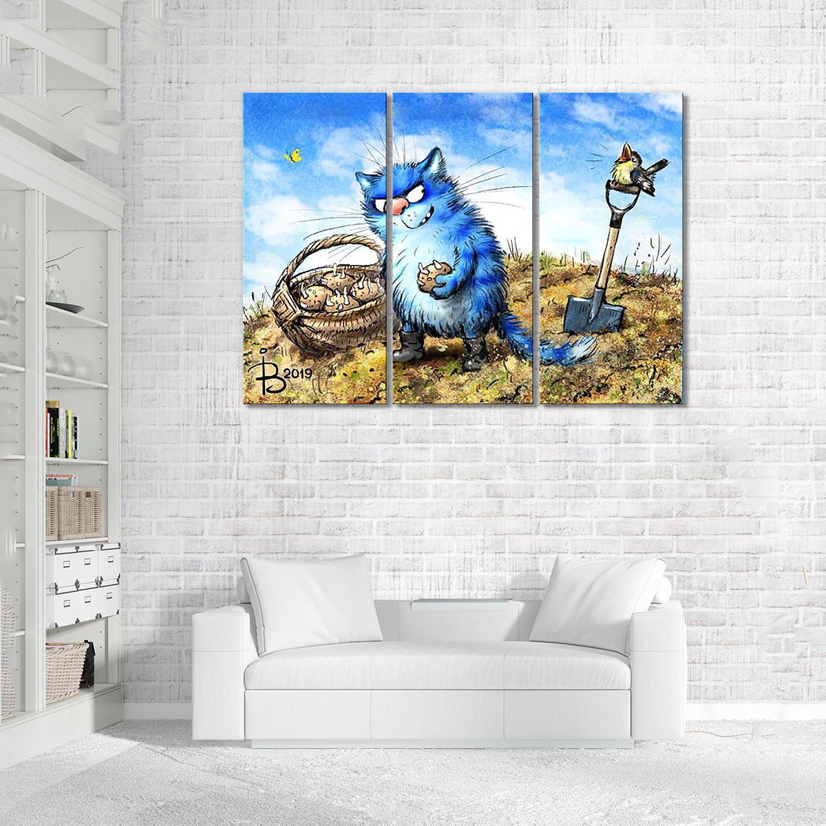 Модульная картина Урожай 3 модуля общий размер 120x180 см (_rinaz_2019192801)