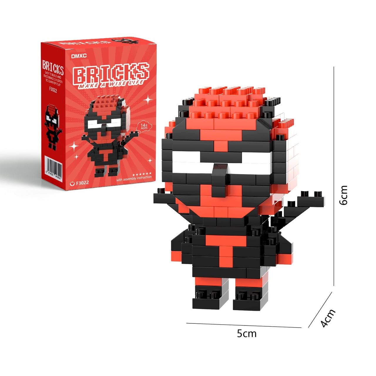 Конструктор-фігурка BRICKS Дедпул (2869955454) - фото 2 Конструктор-фігурка BRICKS Дедпул (2869955454) - фото 2