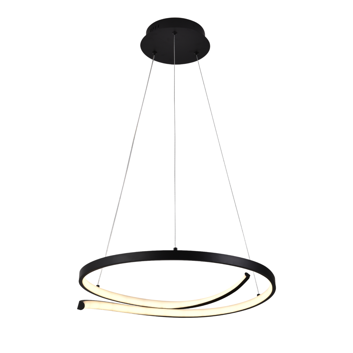 Люстра подвесная светодиодная Light House SRS-19624 BK 48W Черный