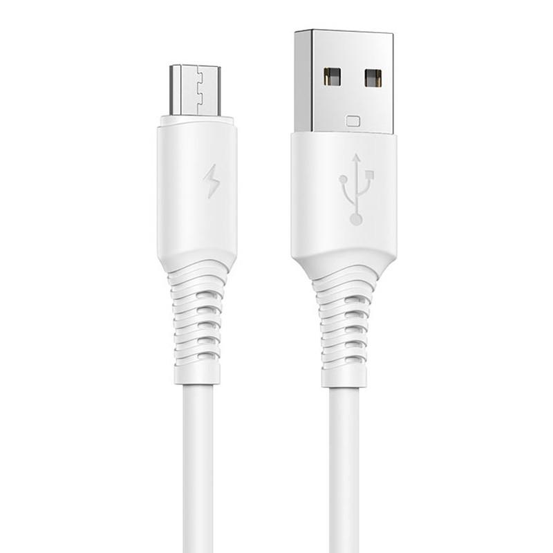Дата кабель Borofone BX47 Coolway USB to MicroUSB 1 м White Дата кабель Borofone BX47 Coolway USB to MicroUSB 1 м White