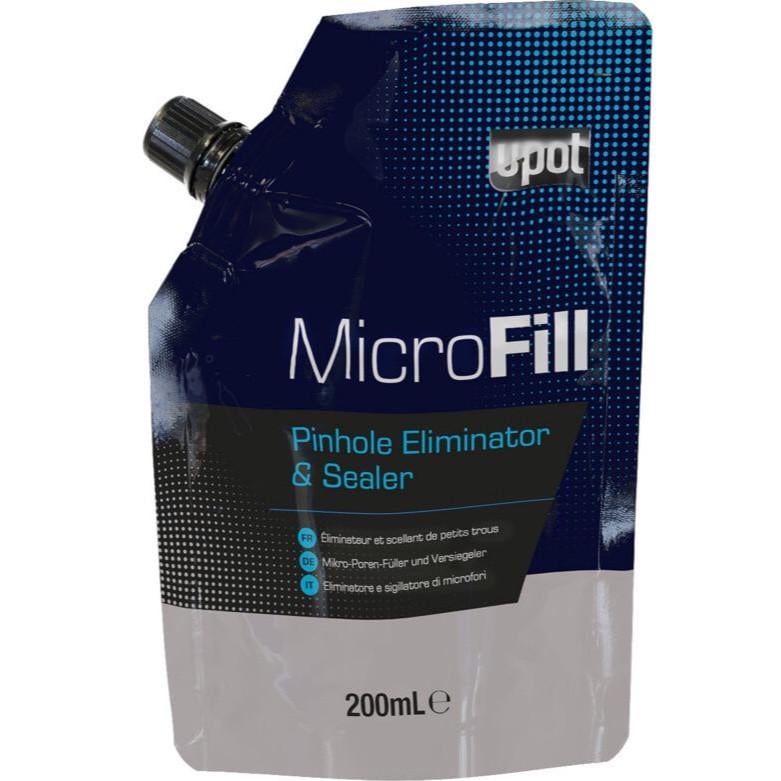 Шпаклевка-герметик для точечного ремонта с микрозаполнением U-POL MicroFill Pinhole Elimin 200 мл Темно-серый