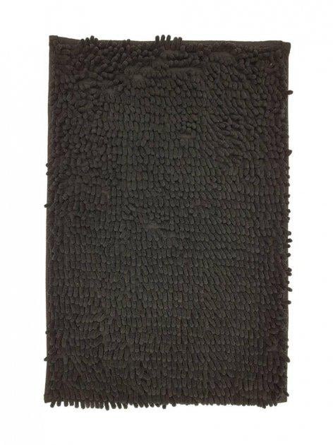 Коврик в ванную антискользящий микрофибра 80х50 см Черный