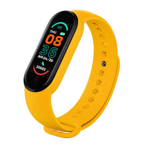 Фитнес браслет Smart Band 6 смарт-трекер Yellow - фото 6