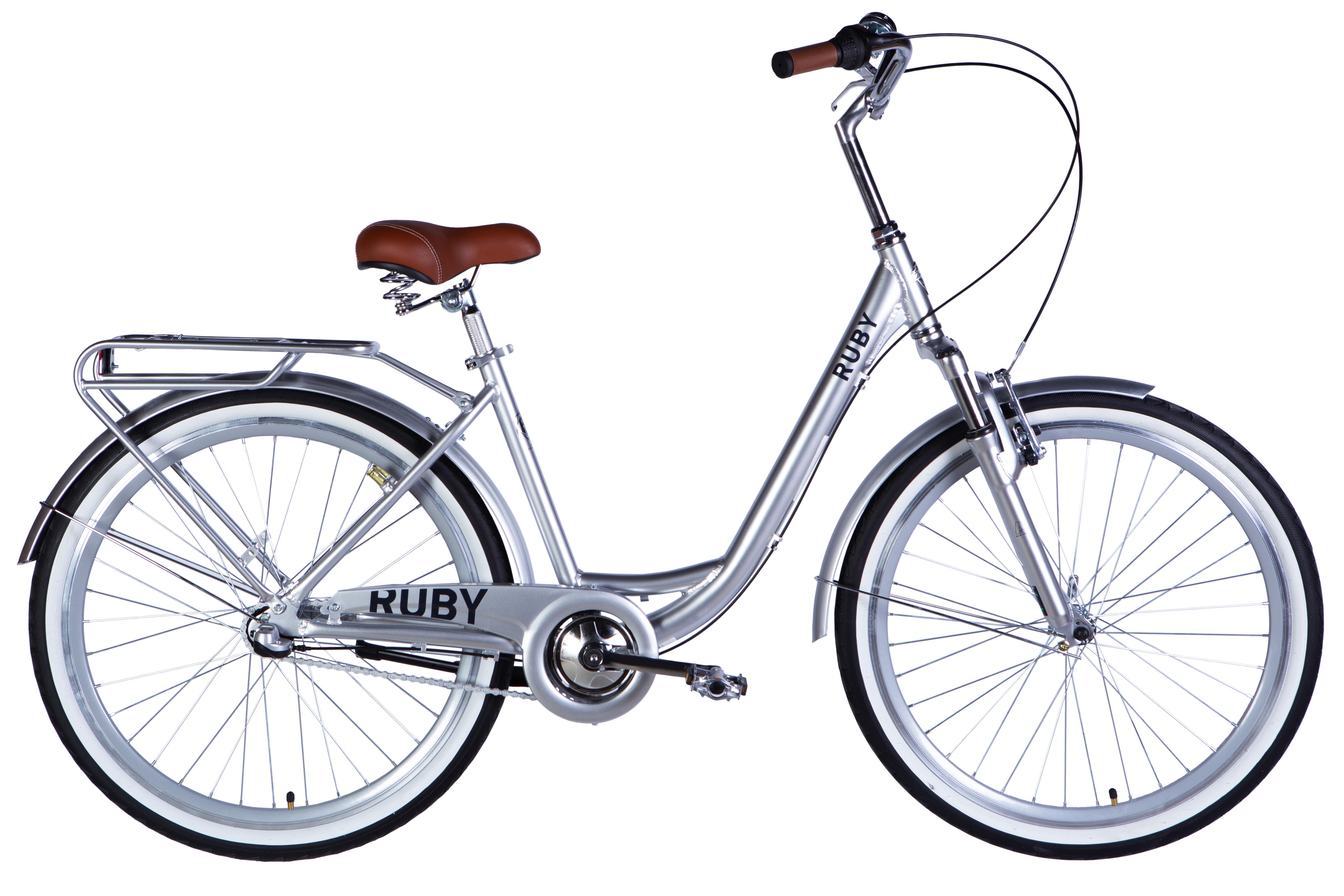 Велосипед Dorozhnik 2025 RUBY PH AL 26" рама 17" Світло-сріблястий (OPS-D-26-307)