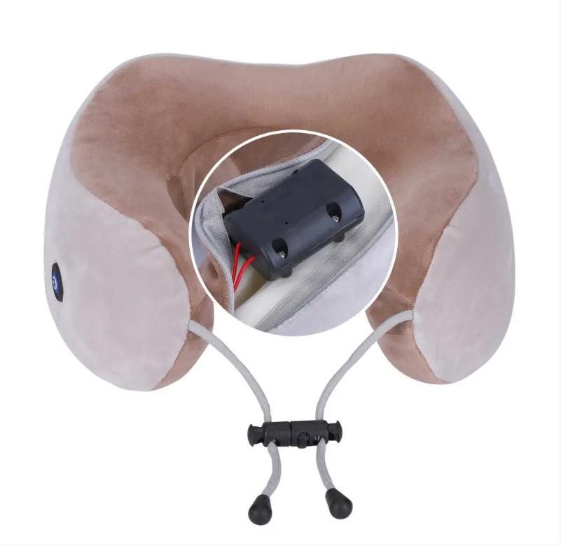 Ортопедическая массажная подушка U-Shaped Upgrade Vibration Pillow (758626) - фото 3