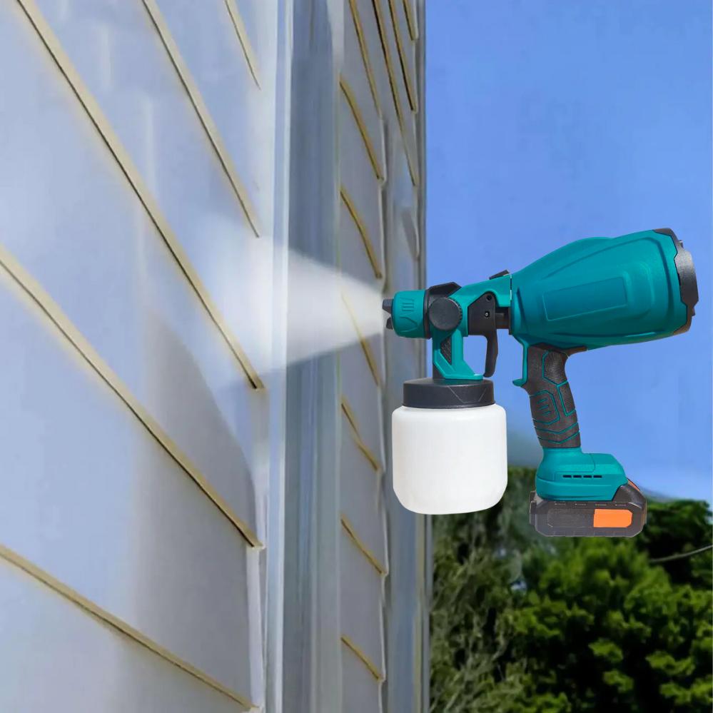 Фарбарозпилювач портативний з 2-ма акумуляторами 18 В та регулюванням ширини 1000 мл (120.1321) - фото 2