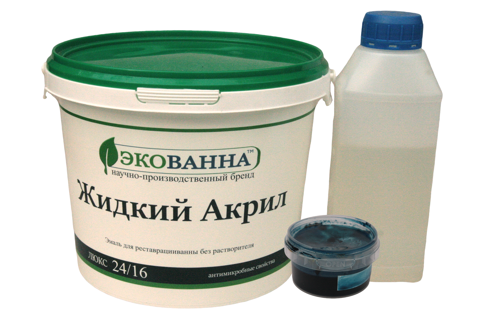 Акрил жидкий наливной ЕкоВанна для реставрации ванн 1,2 м Синий (23915742)