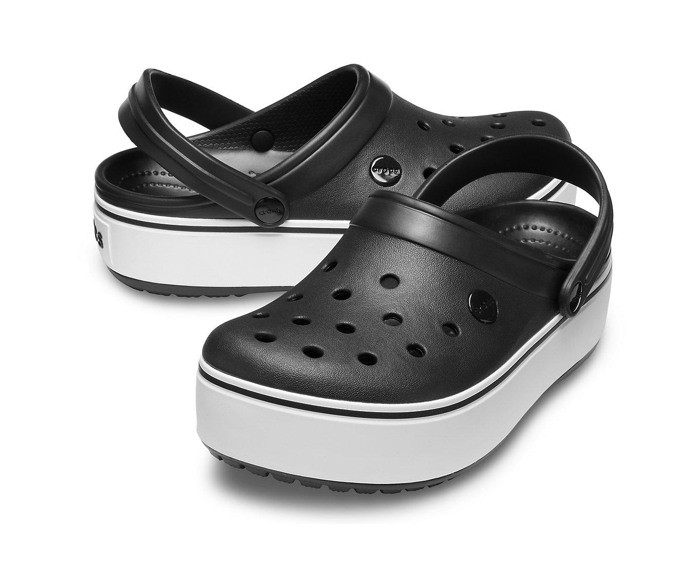 Сабо Crocs Crocband Platform Clog M7W9 р. 39 25,5 см Черный (205434) - фото 3