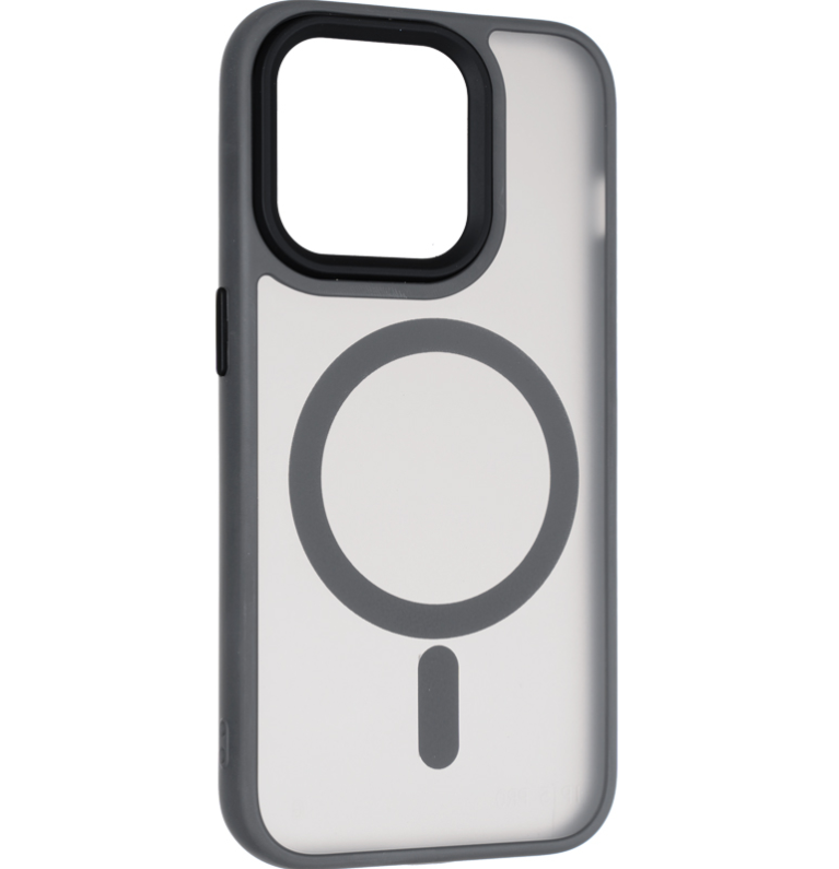 Чехол Color Bumper Case (MagSafe) для iPhone 14 Pro Grey - фото 2 Чехол Color Bumper Case (MagSafe) для iPhone 14 Pro Grey - фото 2