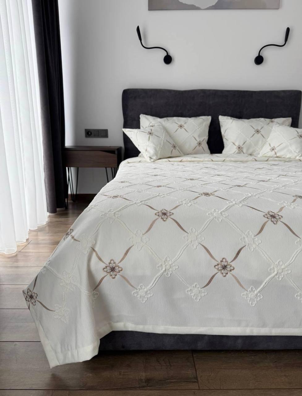 Покрывало Бароко 100% коттон 200х250 см цвет №1 (55677)