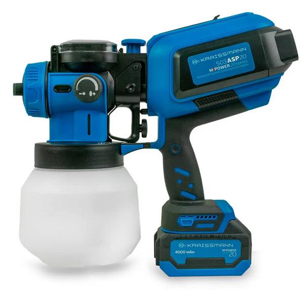Краскопульт KRAISSMANN 503 ASP 20 MP 4000 мАг акумуляторний - фото 2