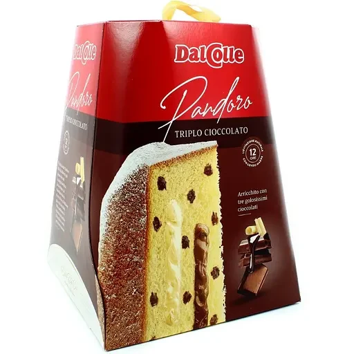 Кекс Dalcolle Pandoro Triplo Cioccolato три шоколада 750 г