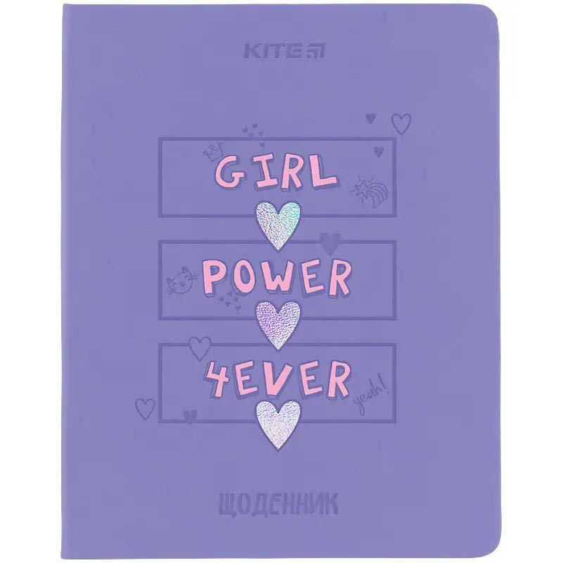 Дневник школьный PU Girl Power 4ever K24-283-3 мягкая обложка