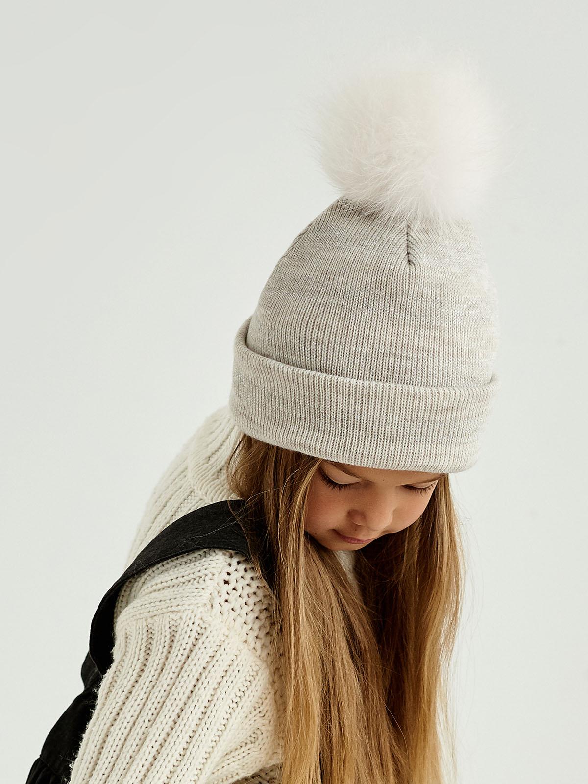 Шапка зимняя Дембохаус р. 46 Бежевый (Ракель)