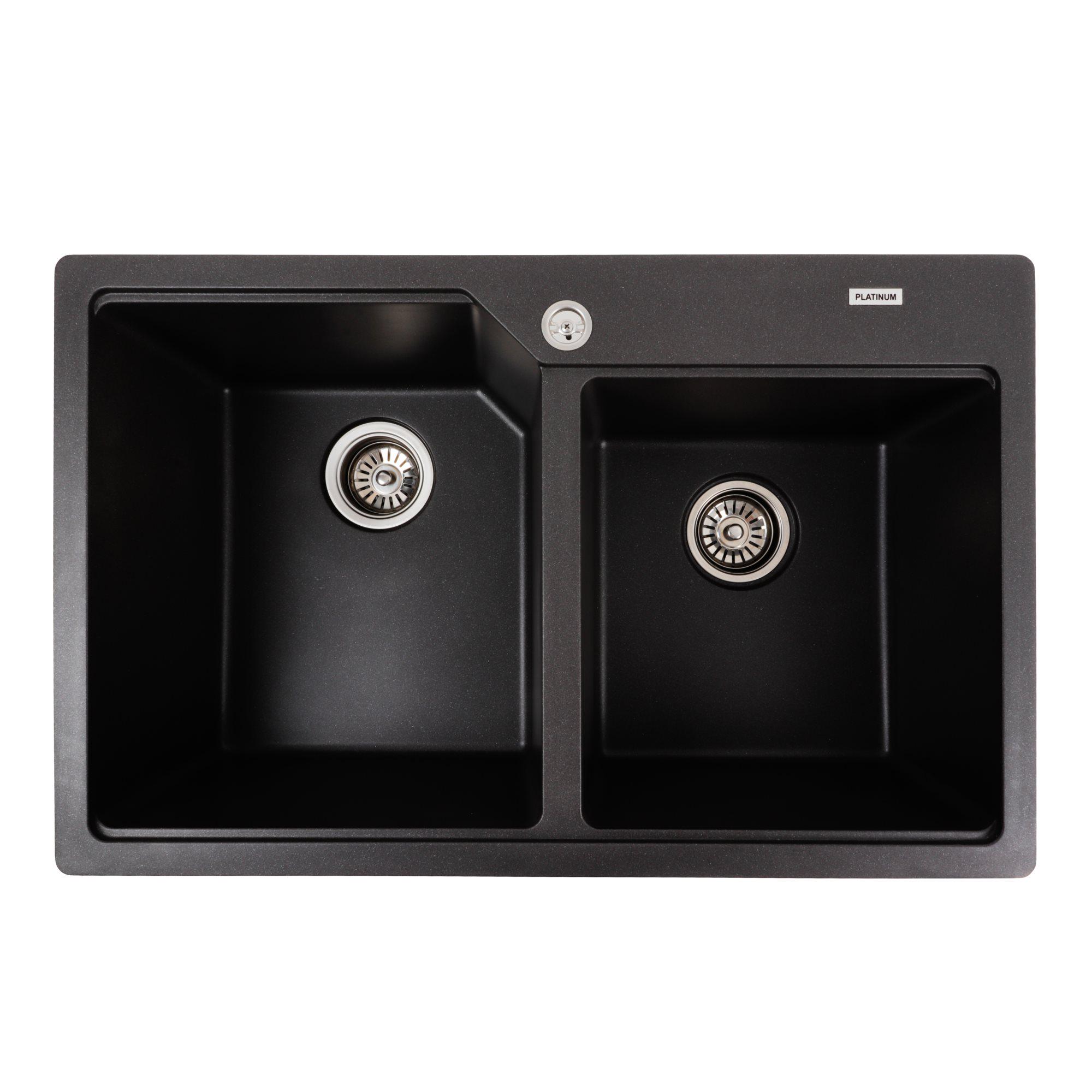 Мойка для кухни гранитная Platinum 7850 HARMONY матовая Морион Мойка для кухни гранитная Platinum 7850 HARMONY матовая Морион