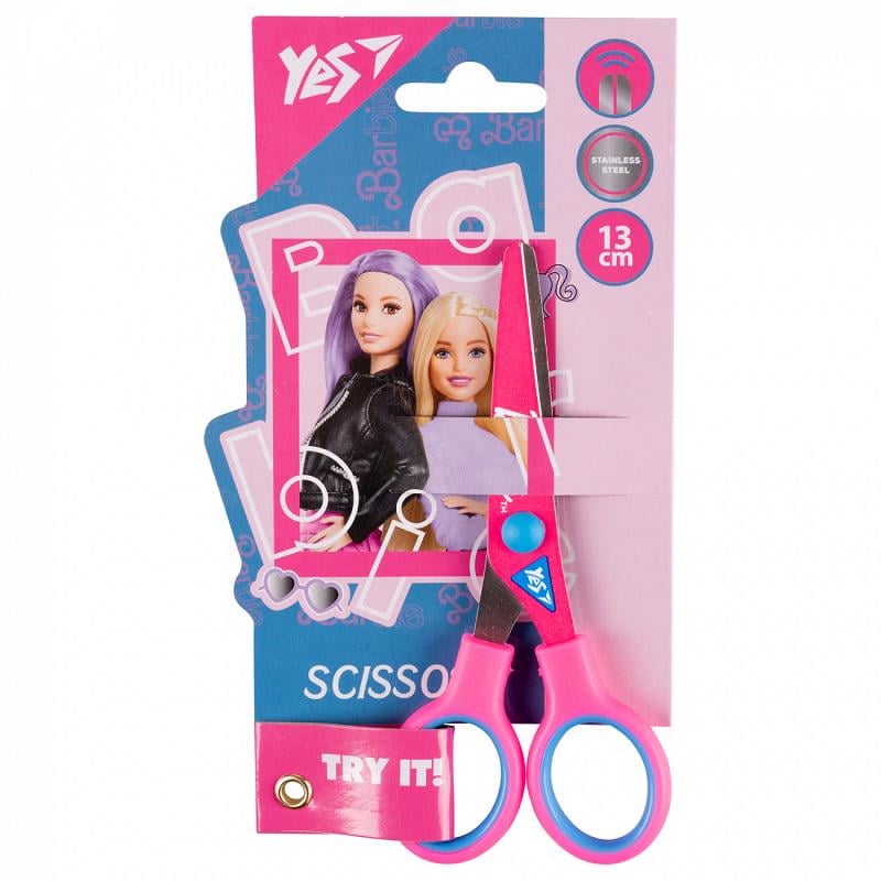 Ножиці дитячі YES Barbie 480438 на лезі 13 см (15015870)