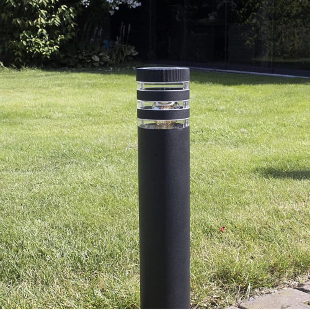 Ліхтар cтильний вуличний Чорний (8021 80CM BK (стовп) - фото 2 Ліхтар cтильний вуличний Чорний (8021 80CM BK (стовп) - фото 2