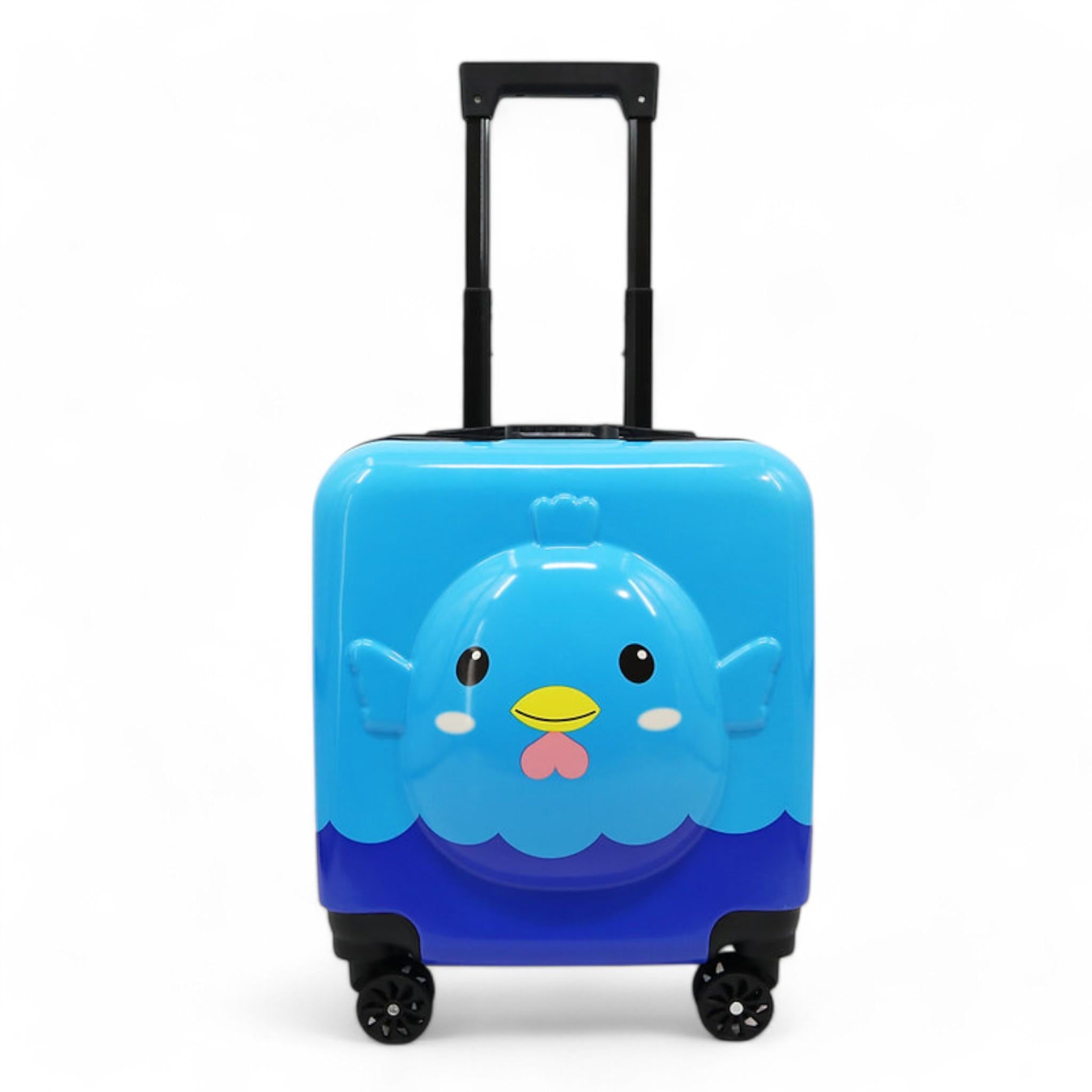 Валіза дитяча H&H Blue Chicken ABS-пластик на 4 коліщатках з кодовим замком 35 л (S_D-25)