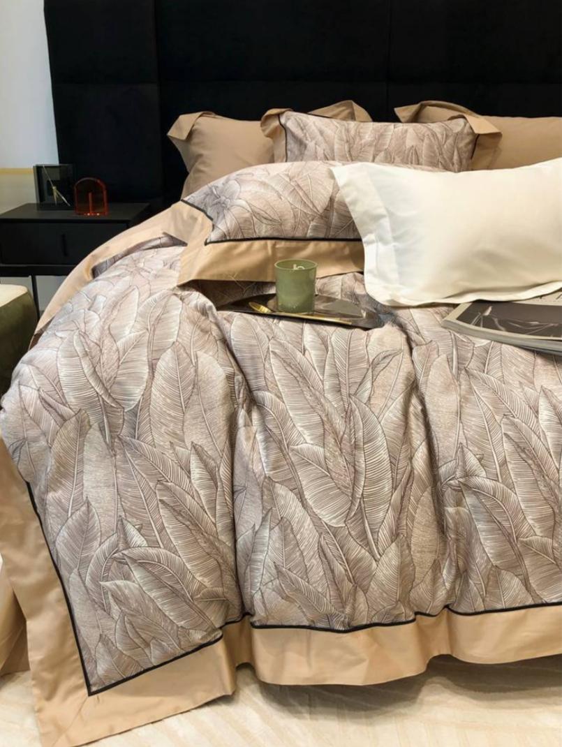 Комплект постельного белья Charmeuse Home Autumn leaf fall 200х230 см/50х70 см (0002) - фото 3 Комплект постельного белья Charmeuse Home Autumn leaf fall 200х230 см/50х70 см (0002) - фото 3