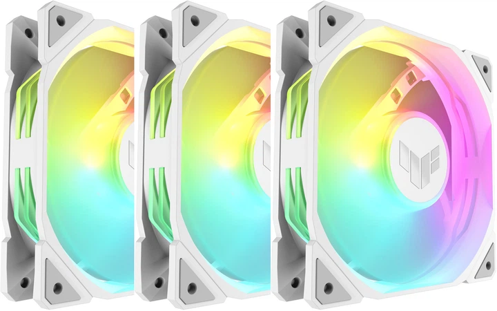 Вентилятор для корпуса Asus TUF Gaming TR120 ARGB Reverse Triple Pack 120 мм White (90DA00D3-B09020)
