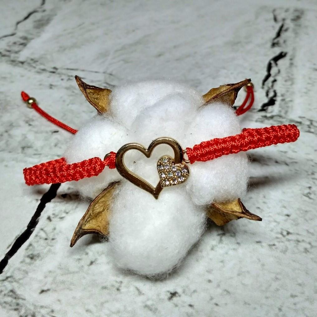 Браслет с красной нитью Сердечки (2-4-8-18-19) Браслет с красной нитью Сердечки (2-4-8-18-19)