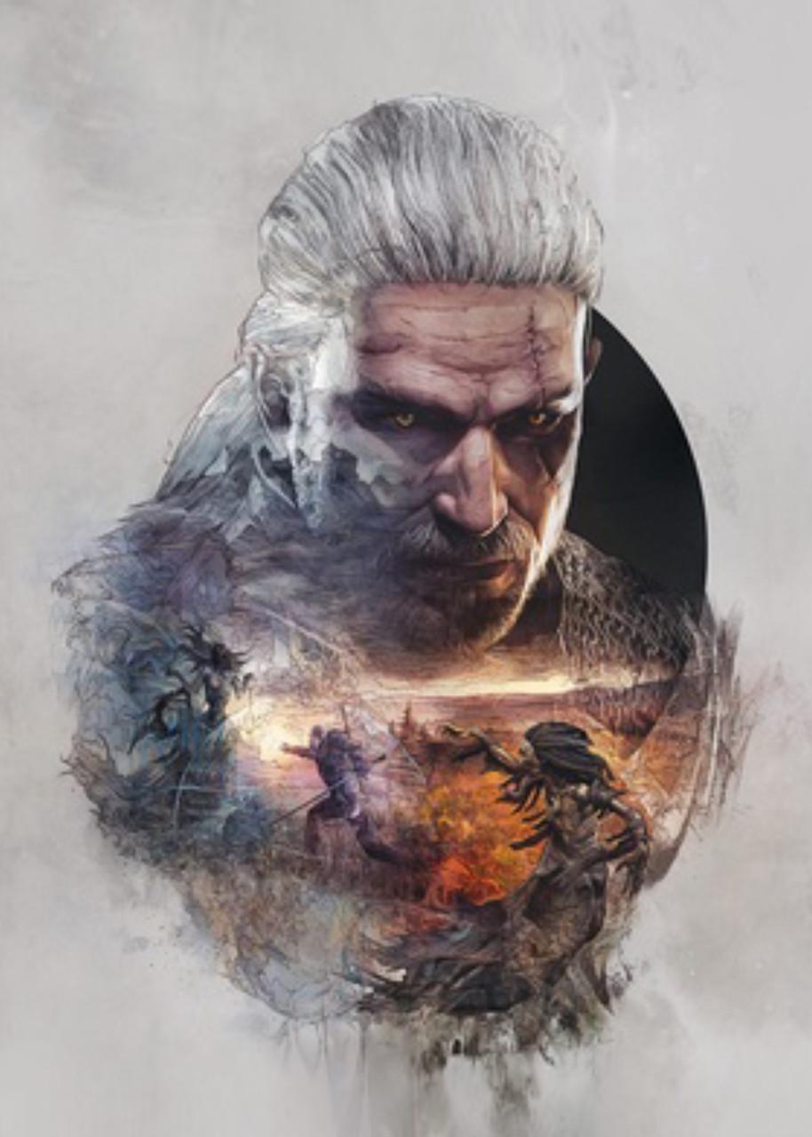 Картина постер Gee! The Witcher Ведьмак минимализм 40х60 см TW.09.111