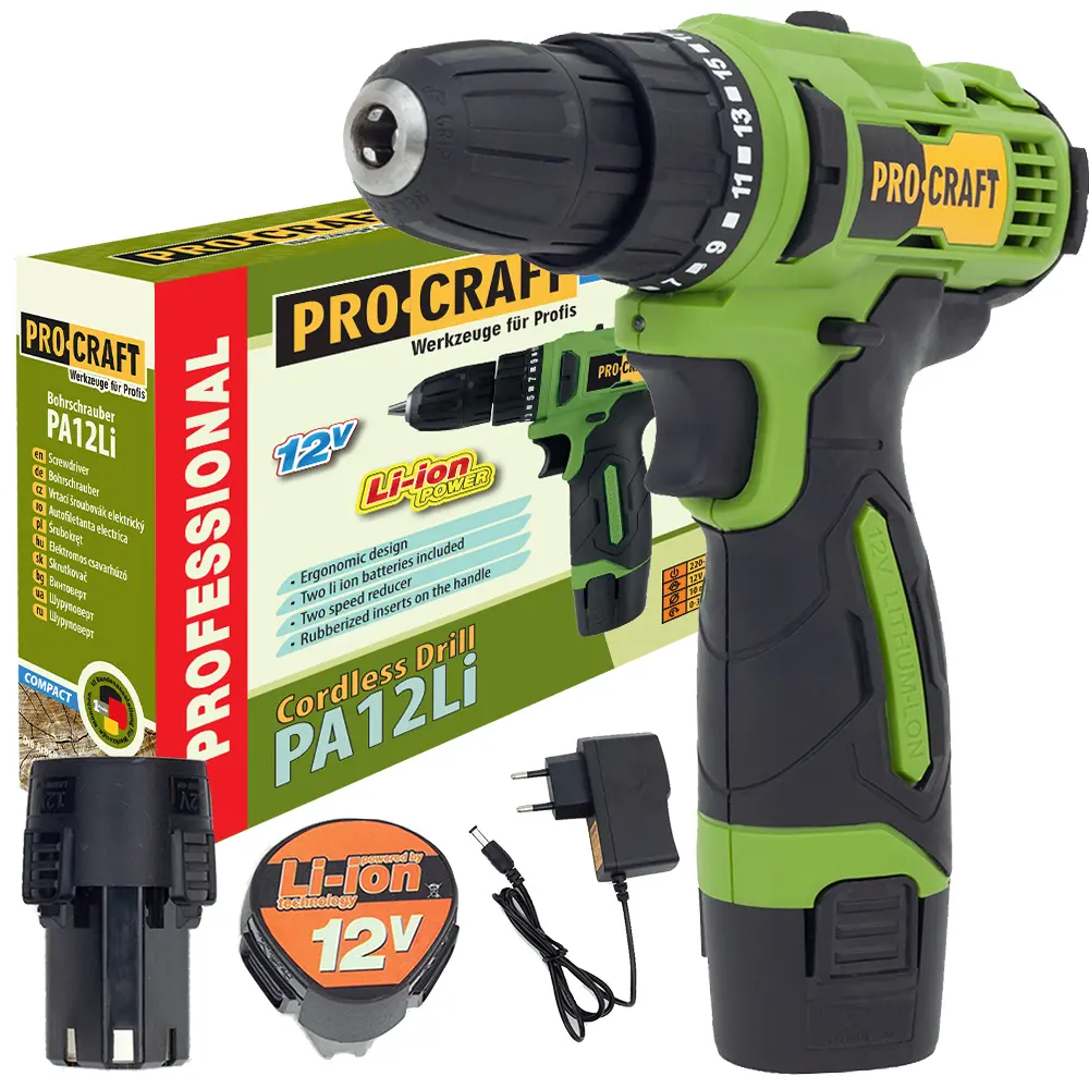 Шуруповерт Procraft PA12Li COMPACT 12 В (116370)