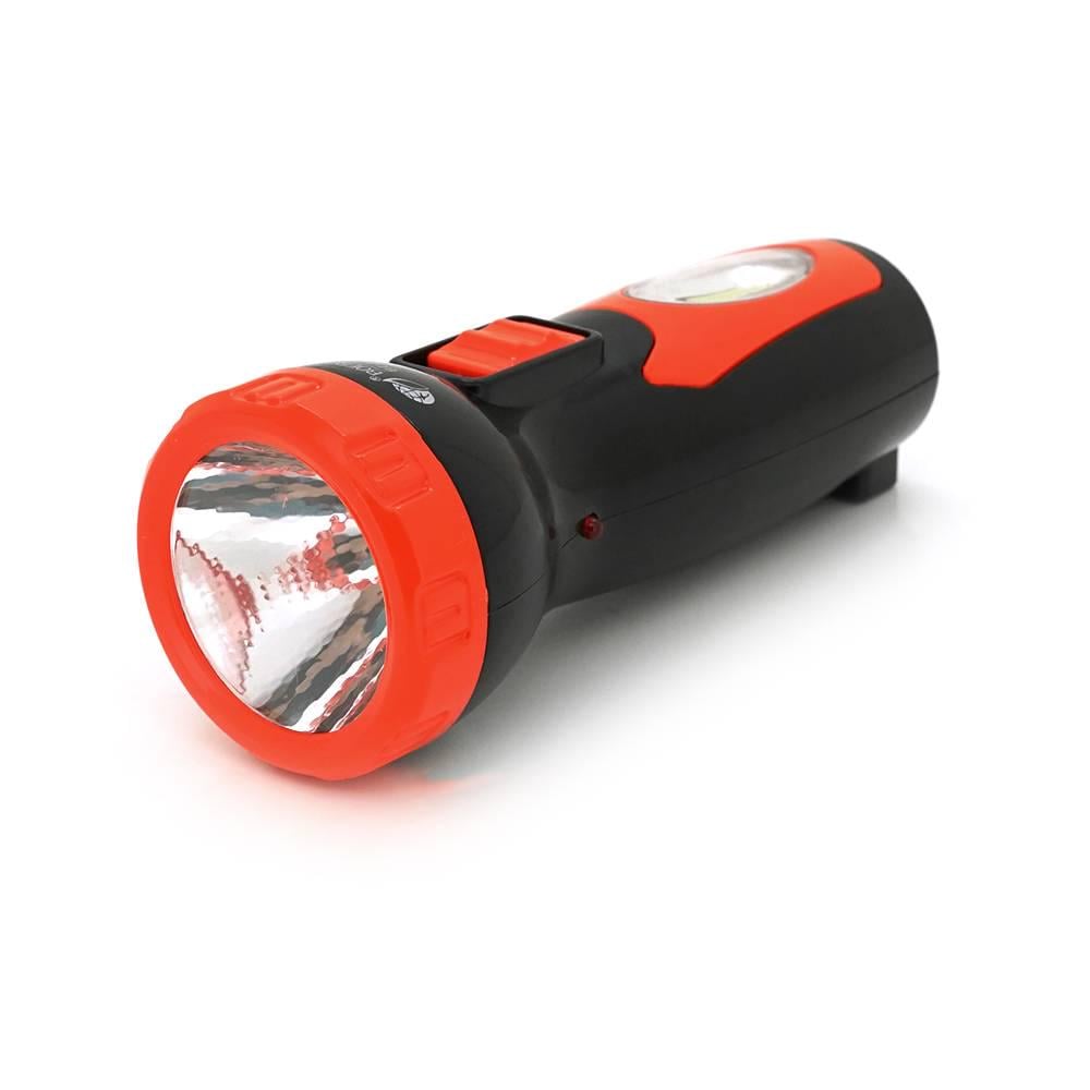 Ліхтарик ручний POWERMASTER BEJ-8866 2 режим вбудований акумулятор 1 led/COB IP40 заряд 220V 130х50х40 мм (31236)