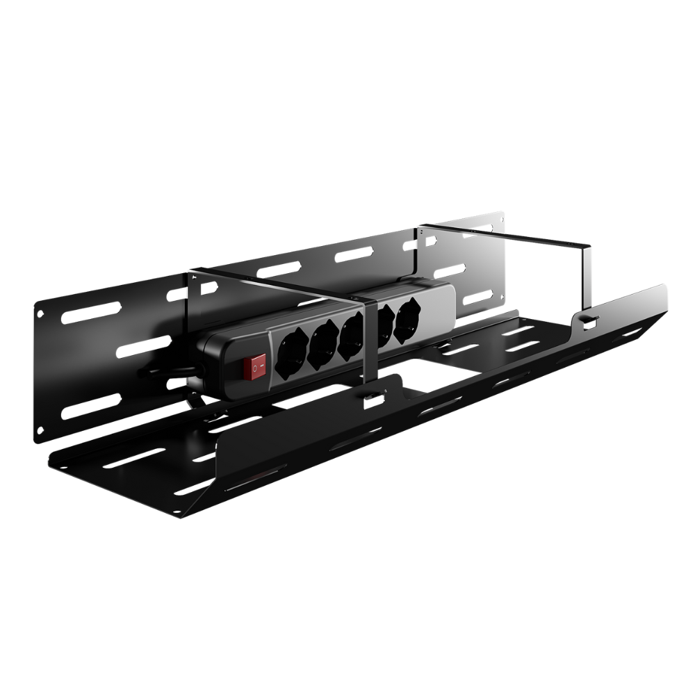 Кабель-менеджмент TEHNOTABLE для рамы 4-опорного стола с регулировкой высоты с удлинителем Черный (045-20-01/2) Кабель-менеджмент TEHNOTABLE для рамы 4-опорного стола с регулировкой высоты с удлинителем Черный (045-20-01/2)