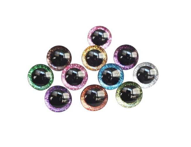 Глаза для игрушек винтовые с фиксатором пластиковые 12 мм 30 шт. Multicolored (697360) Глаза для игрушек винтовые с фиксатором пластиковые 12 мм 30 шт. Multicolored (697360)