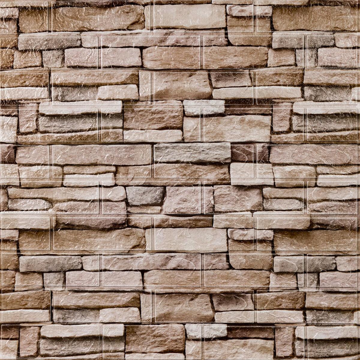 3D-панель самоклеящаяся Кирпич Катиринославский 344-3 700х770х3 мм (SW-00001383)