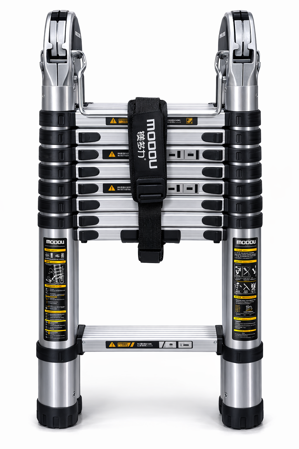 Драбина професійна телескопічна подвійна багатофункціональна 6 сходинок 1,9+1,9 м Драбина професійна телескопічна подвійна багатофункціональна 6 сходинок 1,9+1,9 м