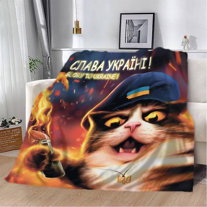 Плед-покрывало Революция Киева плюш/велюр полуторное 160х200 см Красный (17708267)