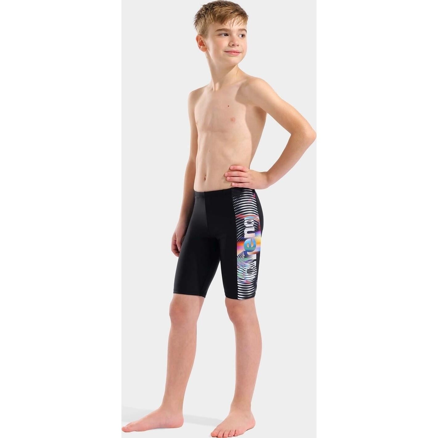 Плавки-джамеры детские Arena LIT LOGO SWIM JAMMER 152 см Черный (010693-550) - фото 5