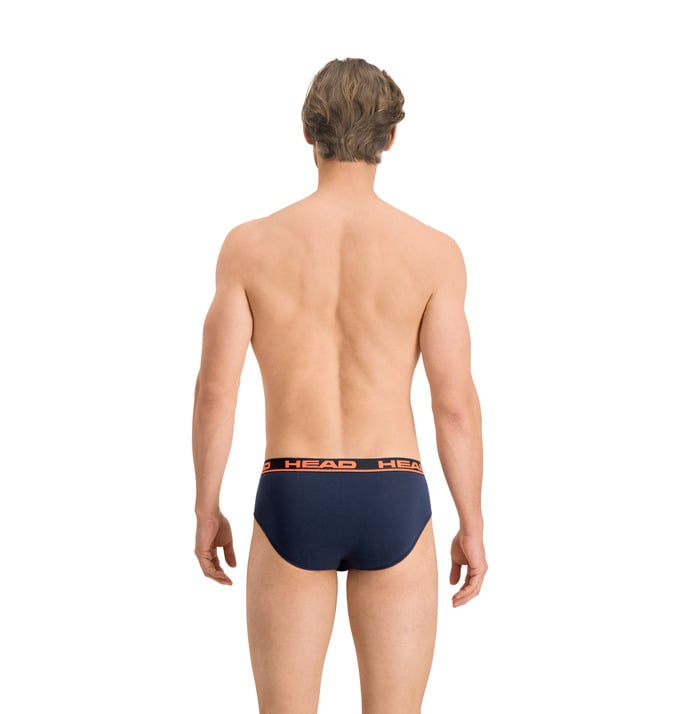 Tрусы-слипы Head BOXER BRIEF 2P Оранжевый/Синий M (100001753-003 M) - фото 3