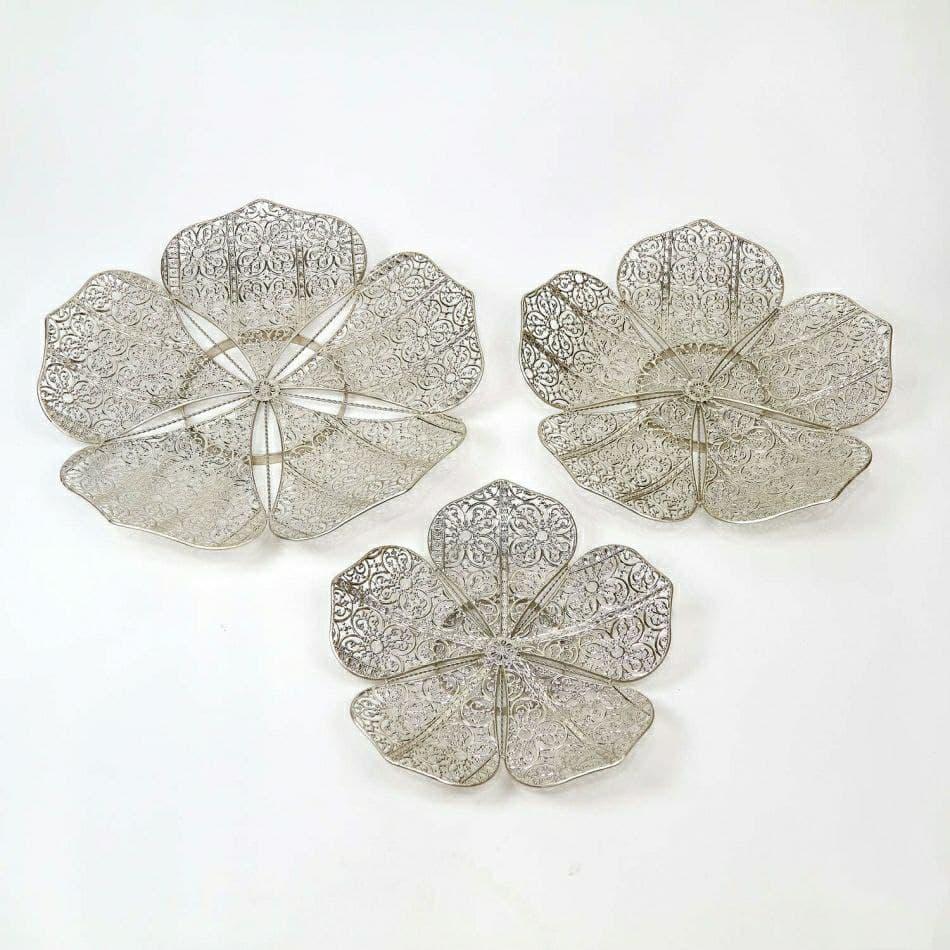 Цветы  металлические Decors Silver Blossom N36-1 3 шт. Серебряный (DR001077)