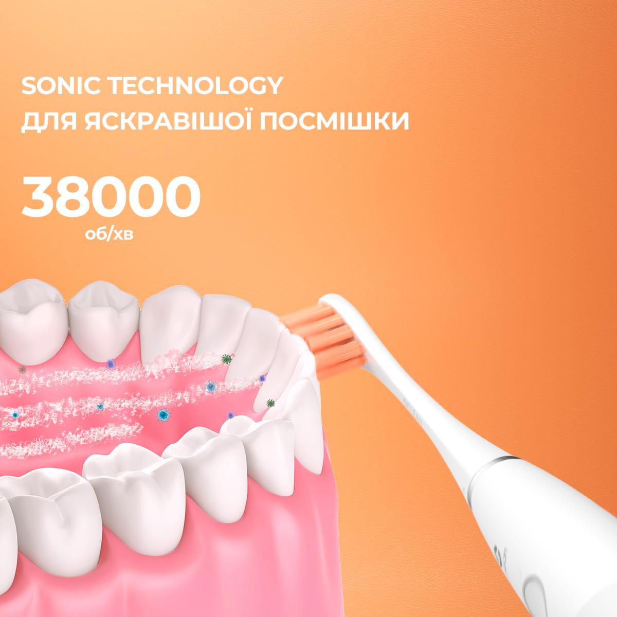 Електрична зубна щітка Oclean Flow S Sonic Electric Toothbrush White (00-00069532) - фото 3