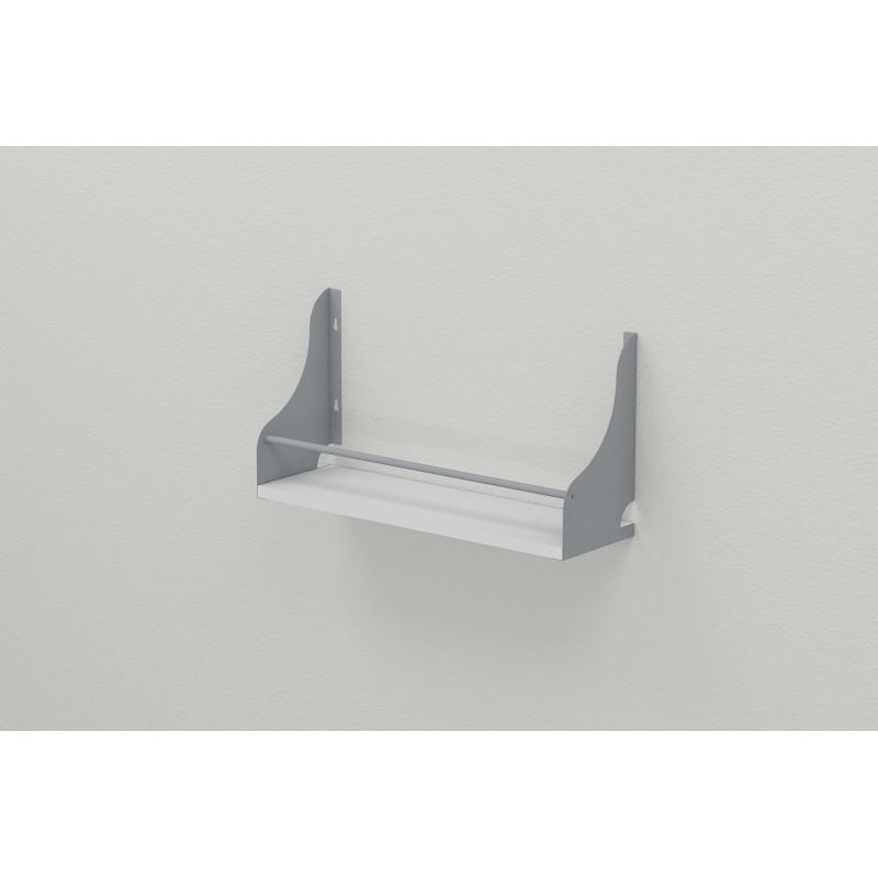 Полиця настінна Ferrum Decor Ізі ДСП/метал 260x500x150 мм Сірий/Білий (FRD-102919) - фото 4 Полиця настінна Ferrum Decor Ізі ДСП/метал 260x500x150 мм Сірий/Білий (FRD-102919) - фото 4