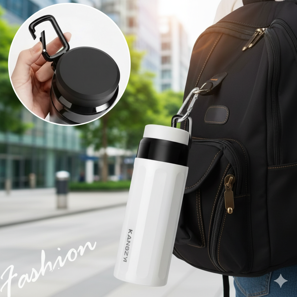 Термос фляжка з нержавіючої сталі KANGZYUAN з подвійною стінкою вакуумний 420 мл Білий (2456483128) - фото 10 Термос фляжка з нержавіючої сталі KANGZYUAN з подвійною стінкою вакуумний 420 мл Білий (2456483128) - фото 10