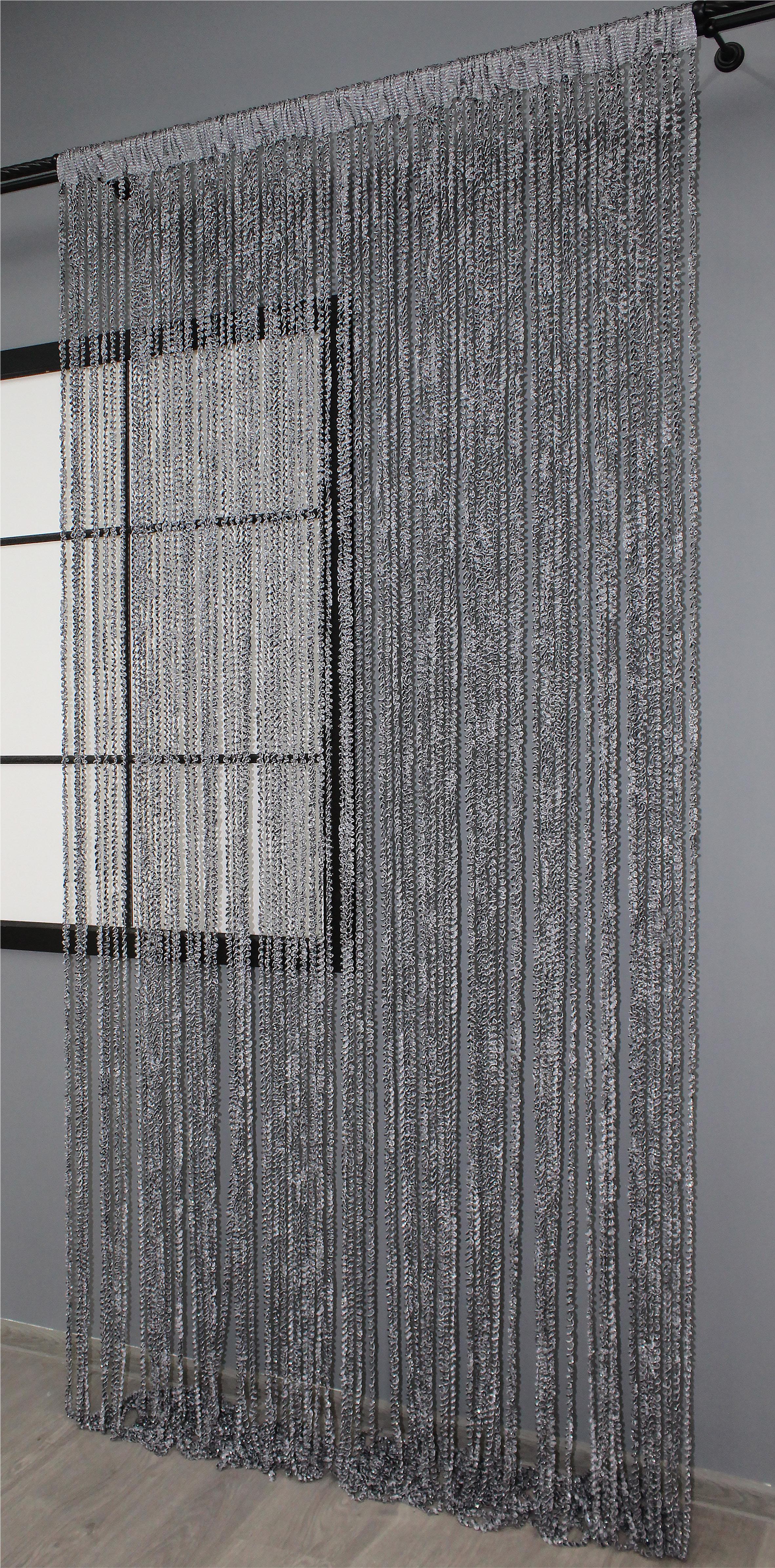 Шторы-нити спираль с люрексом 300х300 см Темно-серый (61-025) - фото 3 Шторы-нити спираль с люрексом 300х300 см Темно-серый (61-025) - фото 3