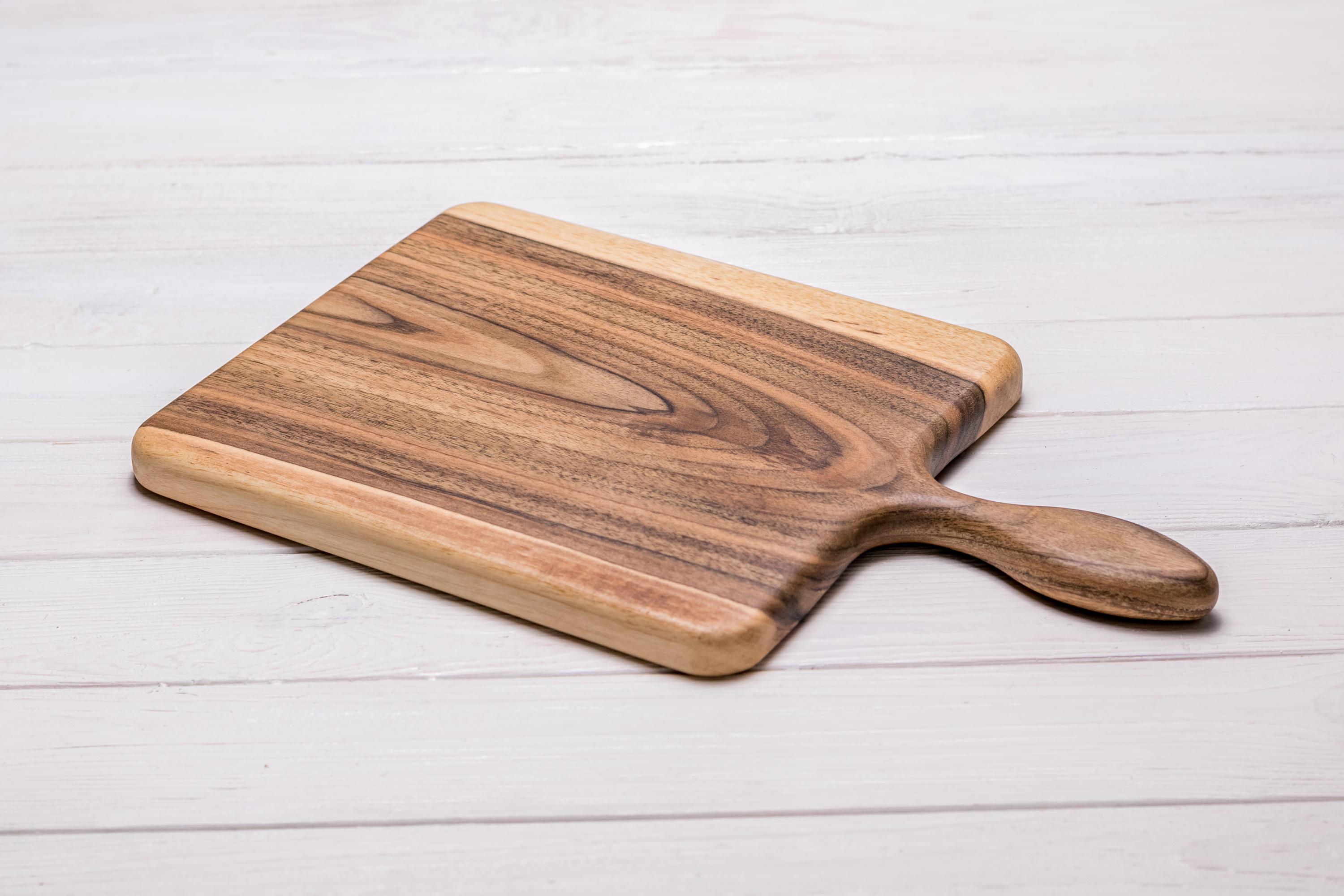 Доска ореховая EcoWalnut Симметрия разделочная для нарезки L (EK-9.2)